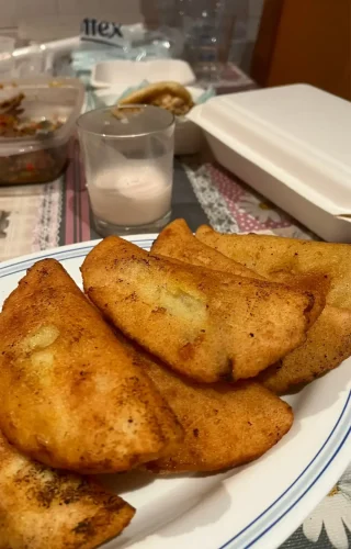 Cheese and chicken empanadas