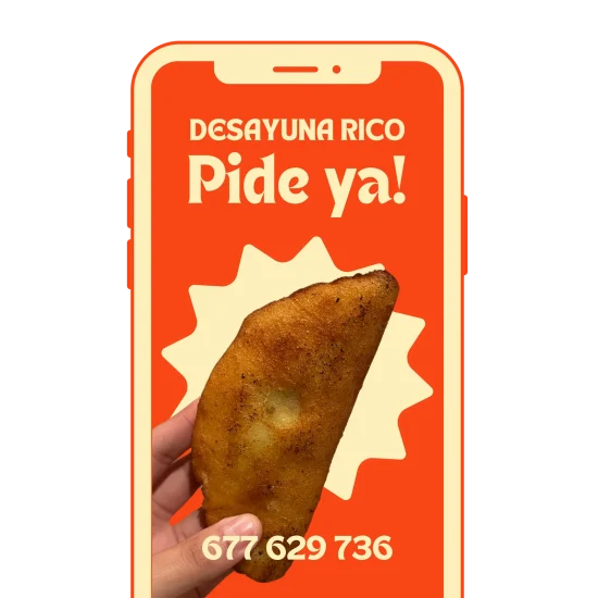 Order via WhatsApp Delivery from Estrella Sabanera. An empanada.