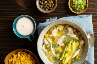 Ajiaco Colombià. Ingredients culinaris de Colòmbia.